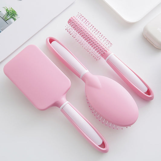 Household Curling Comb With Inner Buckle Shape Hairdressing Cylinder Roller Comb