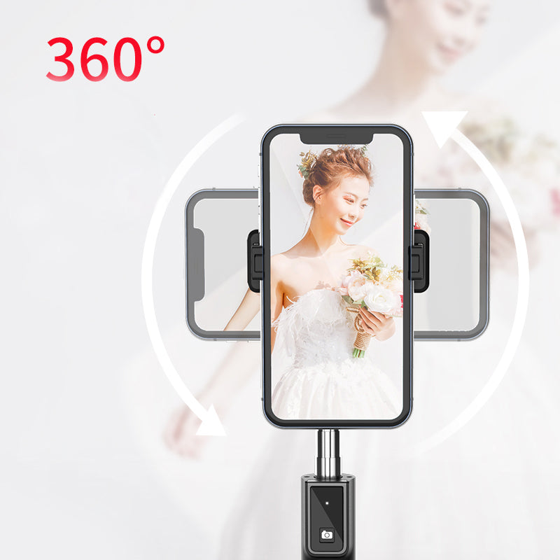 Outdoor Portable With Internet Celebrity Live Selfie Artifact 360° Rotating Shooting Tripod Bluetooth Integrated Selfie Stick