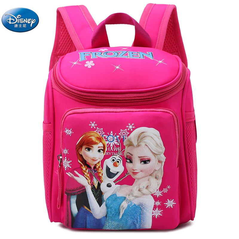 girls frozen elsa annaSnow Queen princess Plush Backpacks kids disney  School Bag Breathable backpack