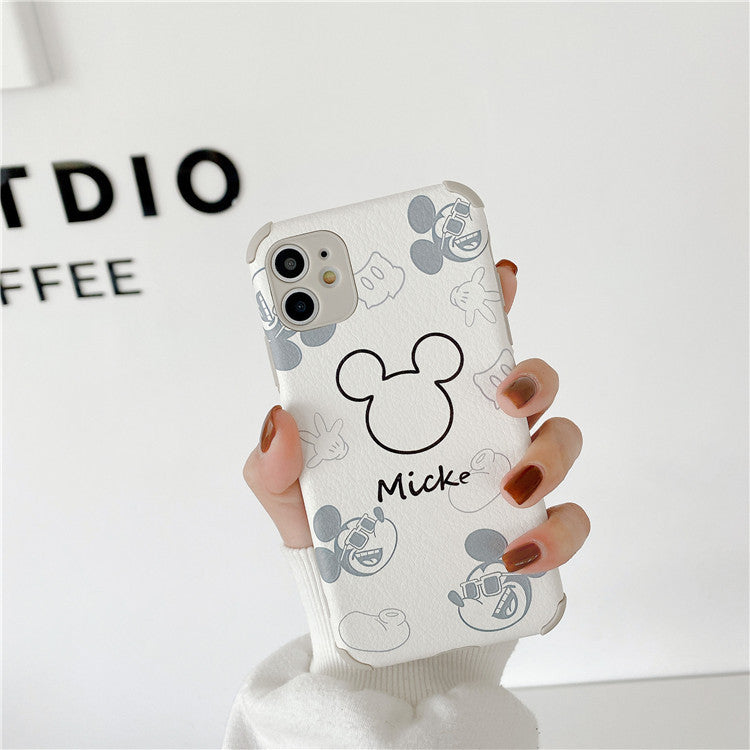 Cute Mickey Mouse suitable for iphone12 / 11pro mobile phone case Minnie skin Apple 7 / 8 protective case