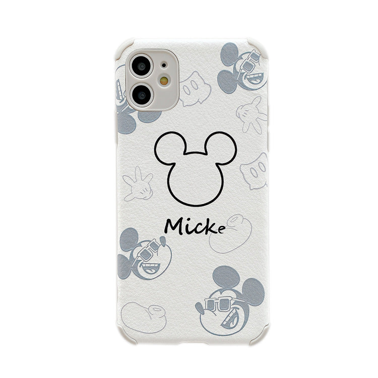 Cute Mickey Mouse suitable for iphone12 / 11pro mobile phone case Minnie skin Apple 7 / 8 protective case